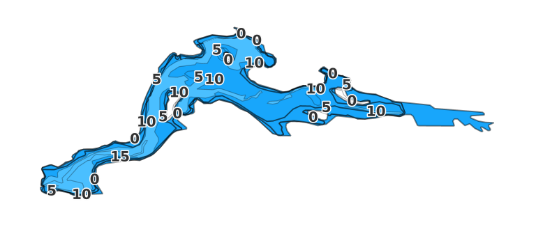 Ashland Pond coverage - Fishing Points