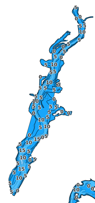 Aspinook Pond coverage - Fishing Points