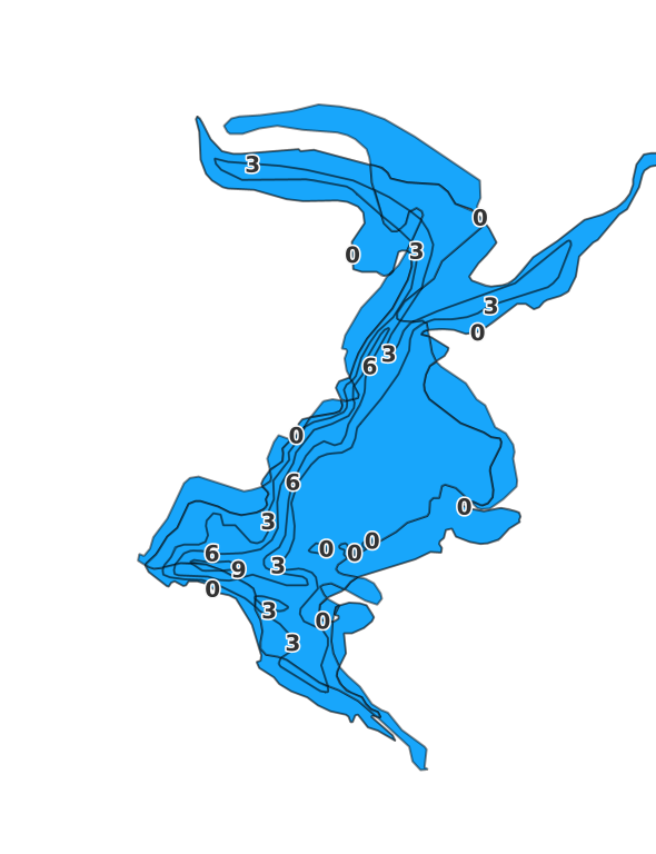Beachdale Pond coverage - Fishing Points