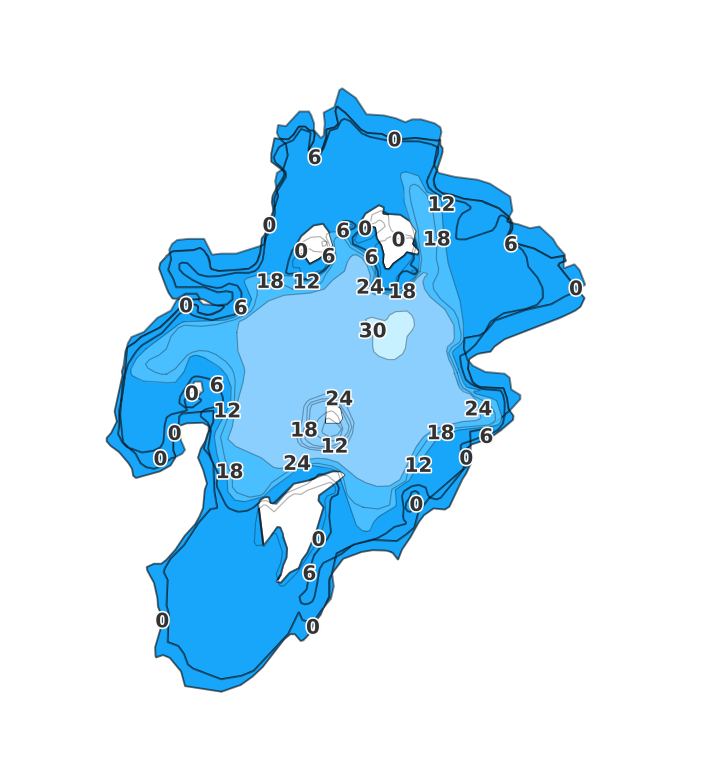 Billings Lake coverage - Fishing Points