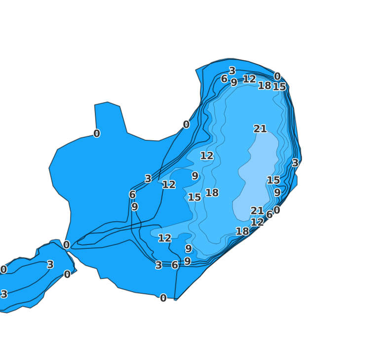 Black Pond coverage - Fishing Points