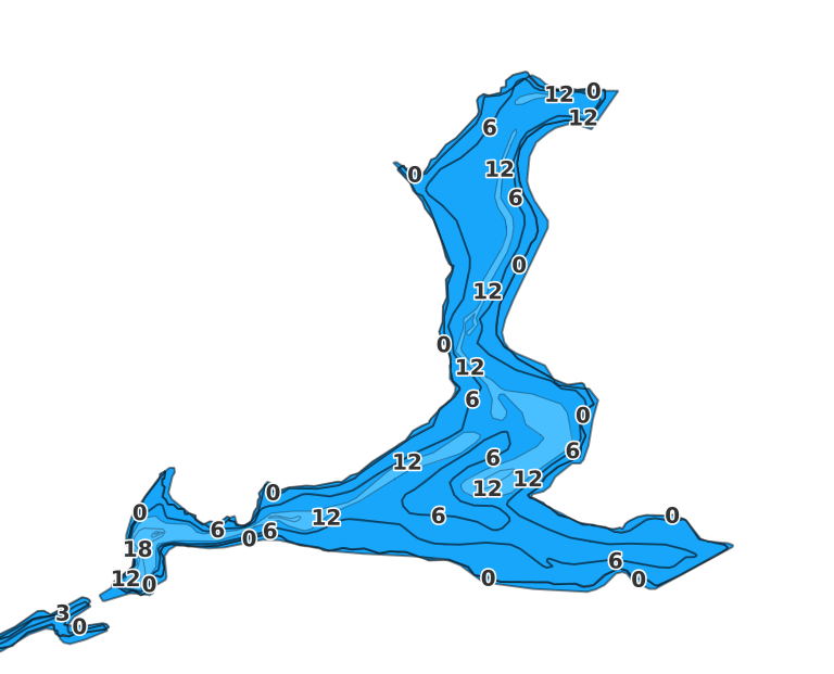 Glasgo Pond coverage - Fishing Points