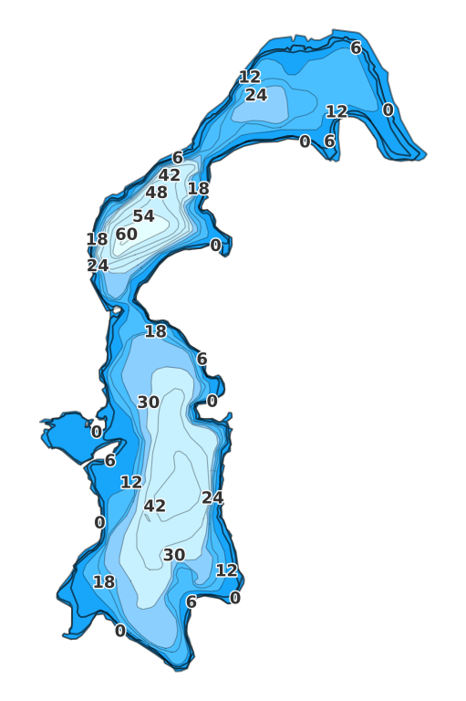 Highland Lake coverage - Fishing Points