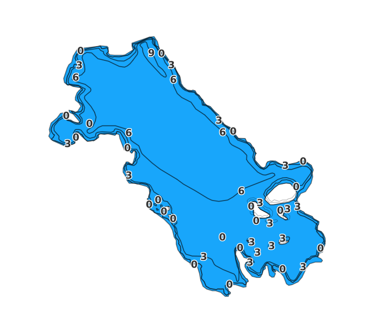 Red Cedar Lake - Fishing Points