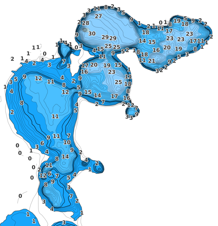 Crooked Lake coverage - Fishing Points