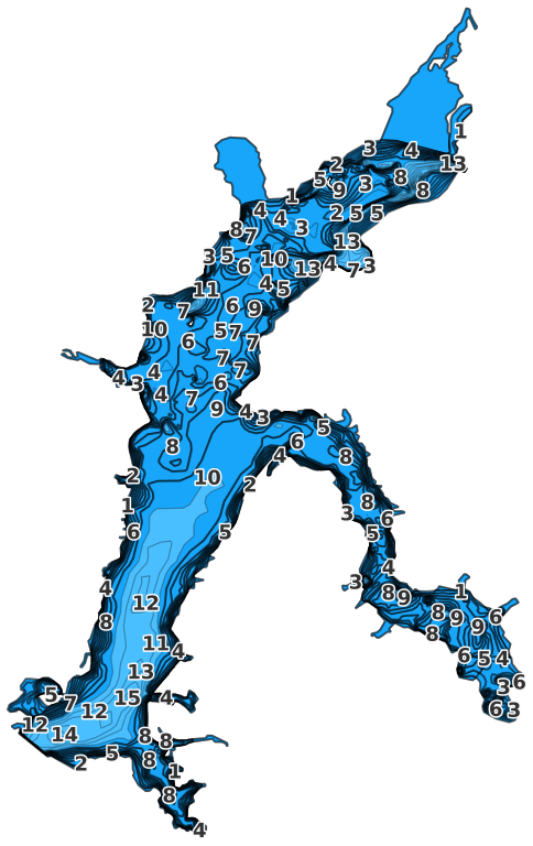 Deerpoint Lake coverage - Fishing Points