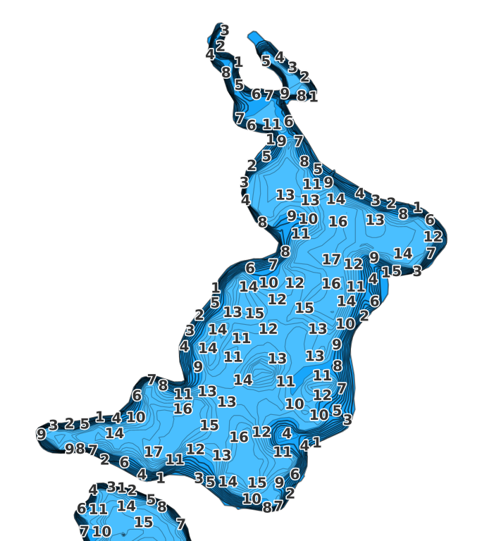 Ella Lake coverage - Fishing Points