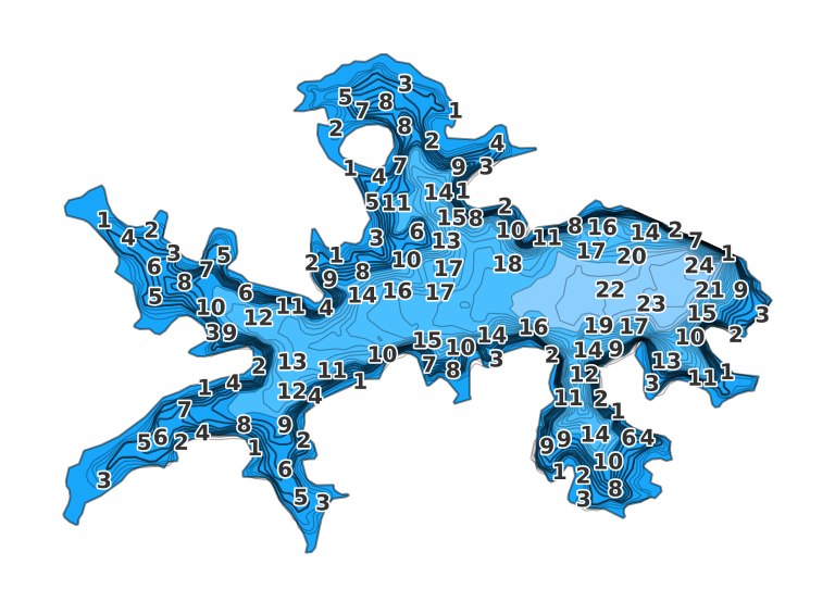Hurricane Lake coverage - Fishing Points