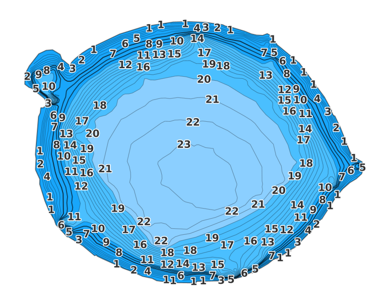 Lake Ariana coverage - Fishing Points