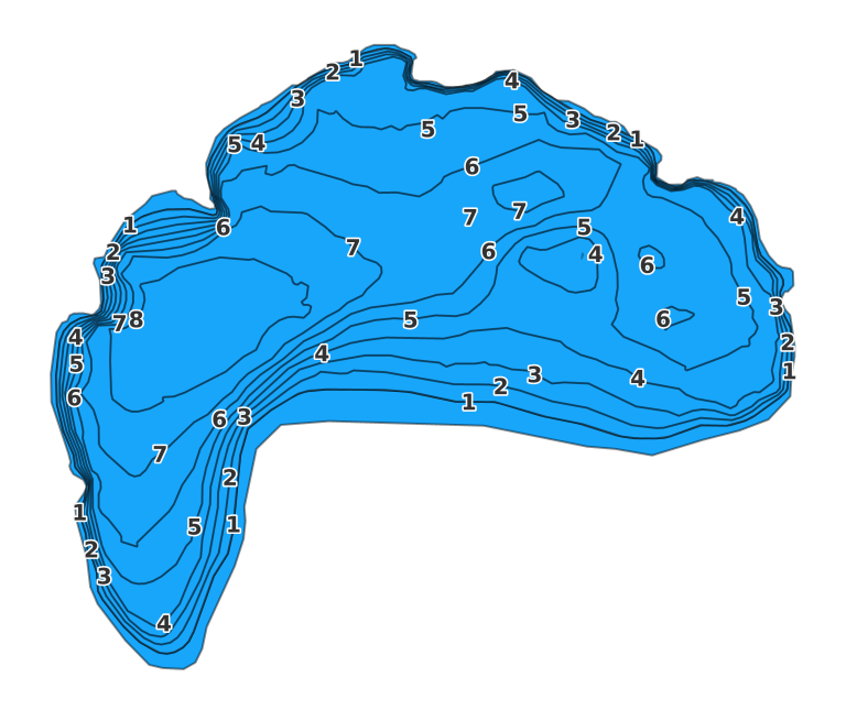 Lake Ashby coverage - Fishing Points
