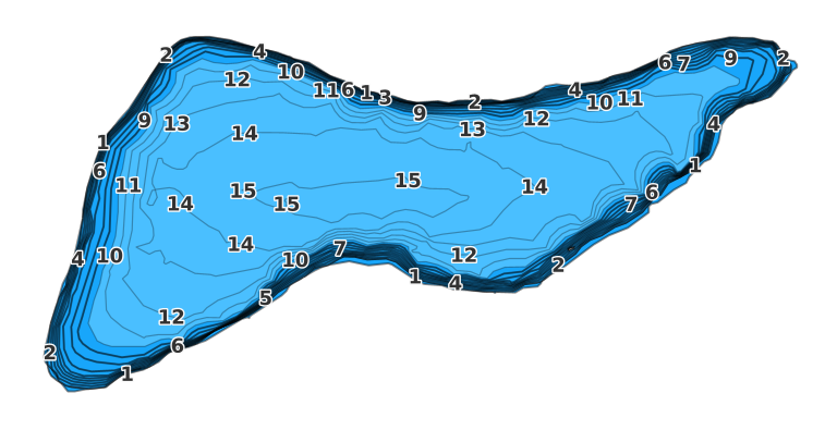 Lake Dias coverage - Fishing Points