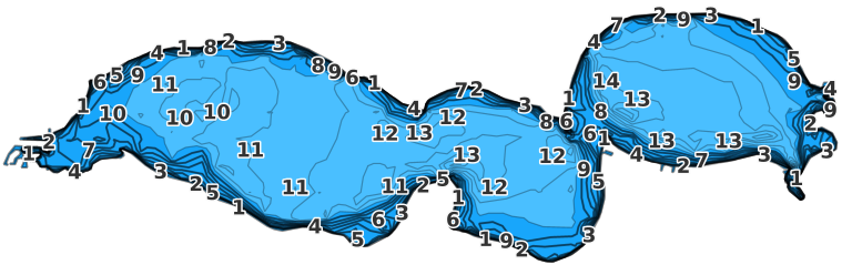 Lake Dora coverage - Fishing Points