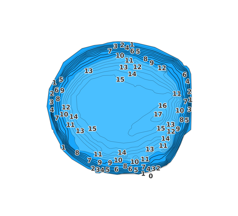 Lake Echo coverage - Fishing Points