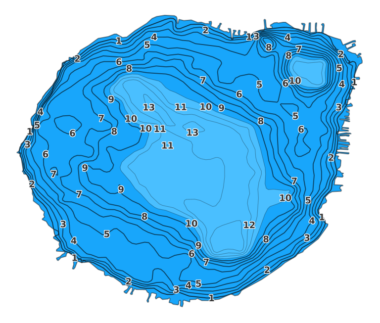 Lake Sampson - Fishing Points