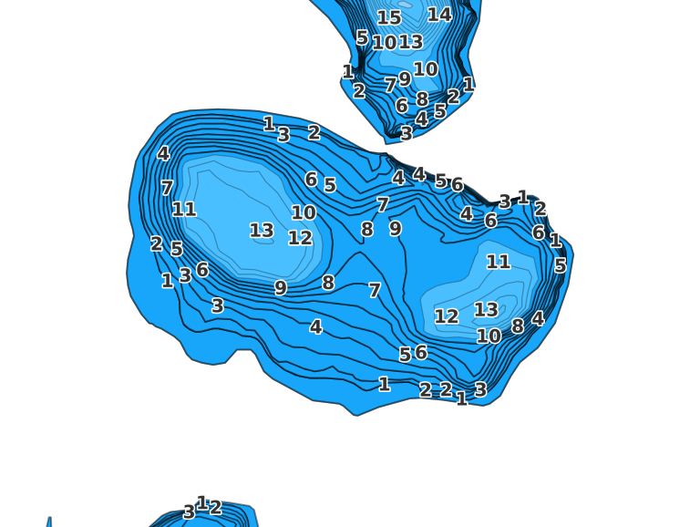 Lake South Talmadge - Fishing Points