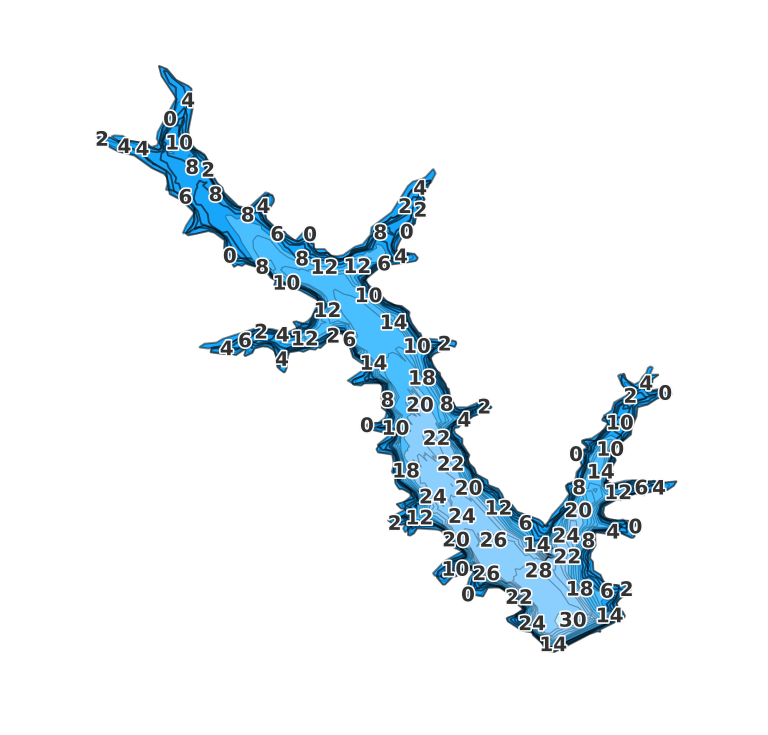 Altamont Reservoir coverage - Fishing Points