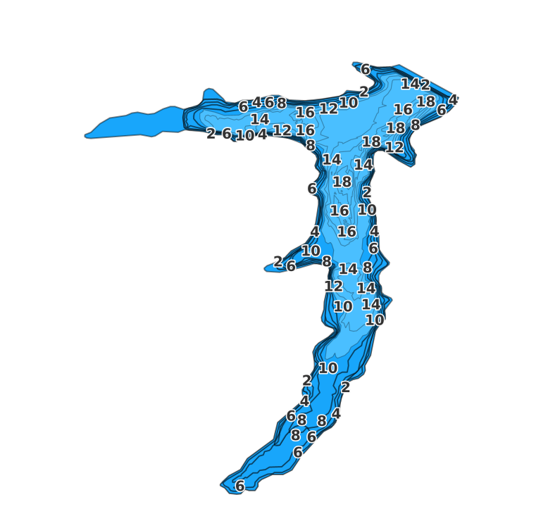 Carthage Lake coverage - Fishing Points