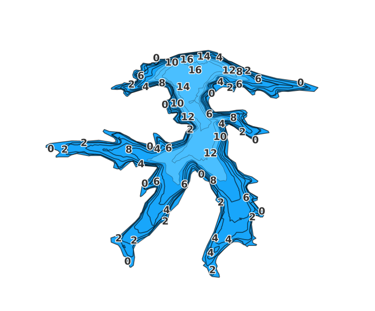 City Reservoir coverage - Fishing Points