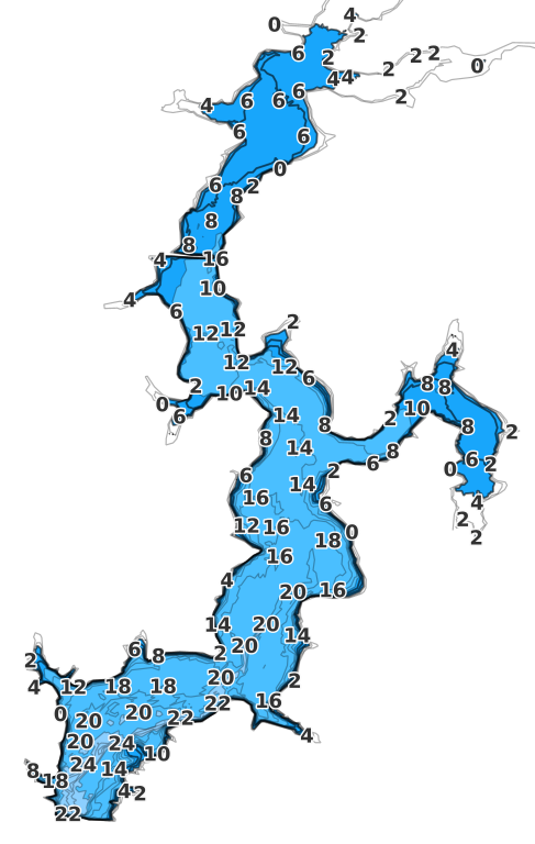 Lake Glenn Shoals coverage - Fishing Points