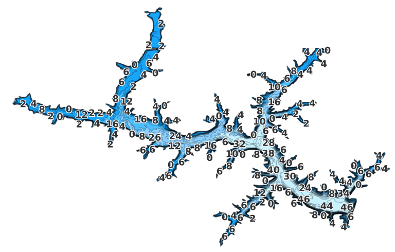 Lake Sara coverage - Fishing Points