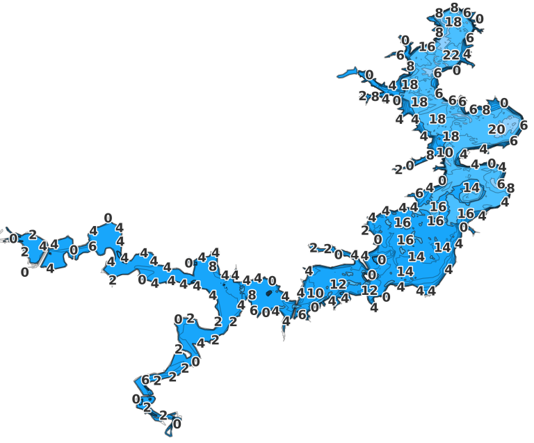 Lake Springfield coverage - Fishing Points