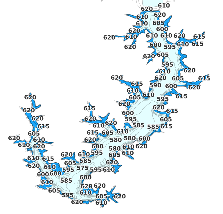 Otter Lake coverage - Fishing Points
