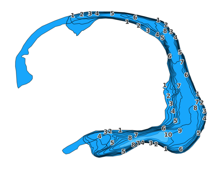 Browns Lake coverage - Fishing Points