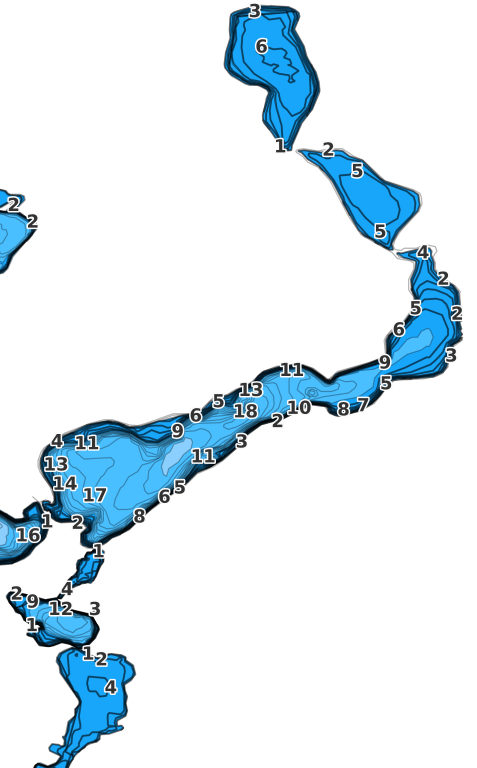 East Okoboji Lake coverage - Fishing Points