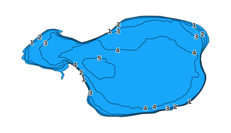 Elk Lake coverage - Fishing Points