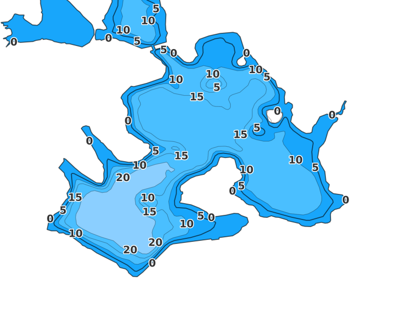 Ashmere Lake coverage - Fishing Points