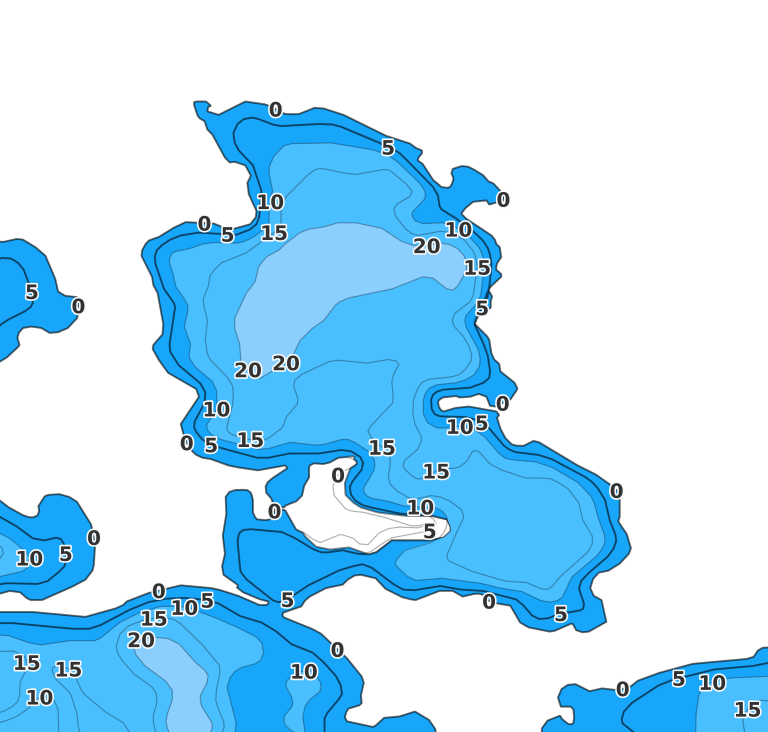 Bearse Pond coverage - Fishing Points