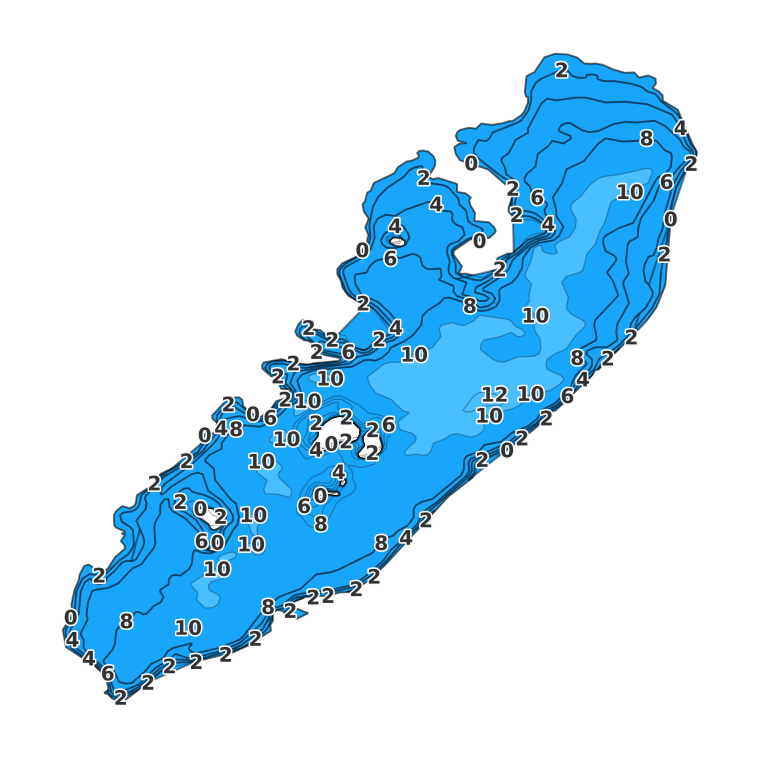 Cheshire Reservoir coverage - Fishing Points