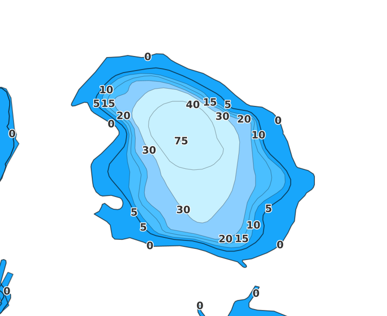 Allen Lake coverage - Fishing Points