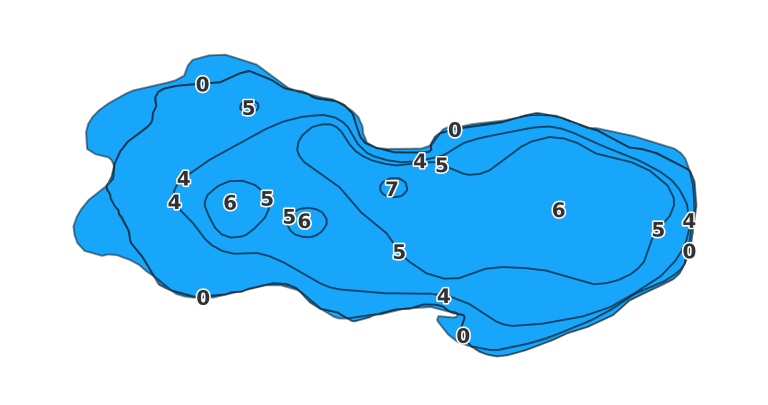 Bair Lake coverage - Fishing Points