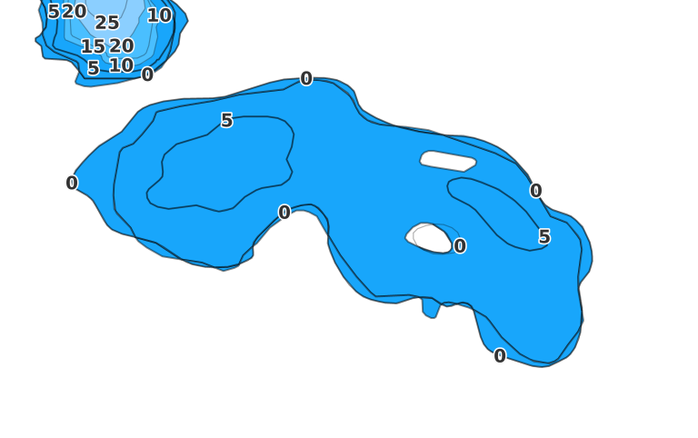 Big Twin Lake - Fishing Points