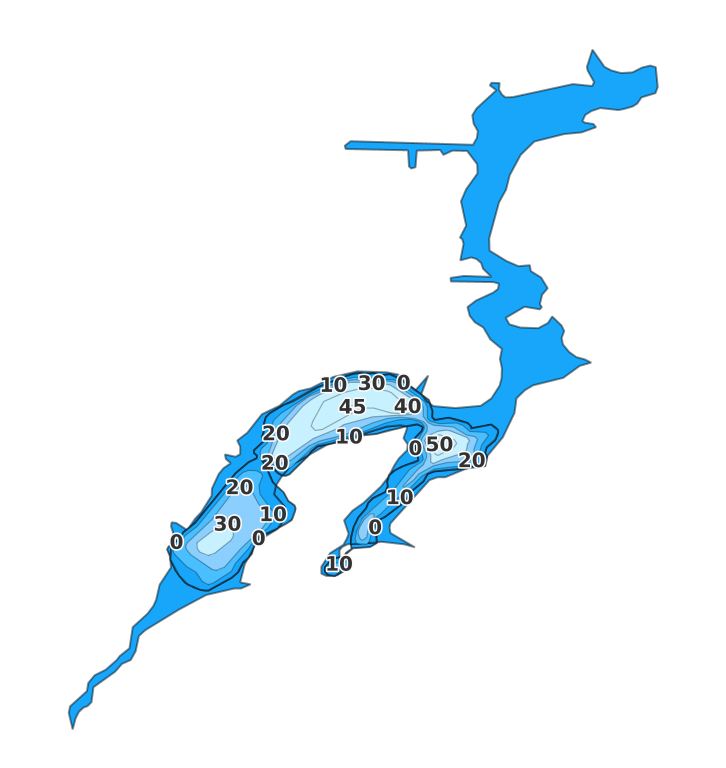 Crooked Lake - Fishing Points