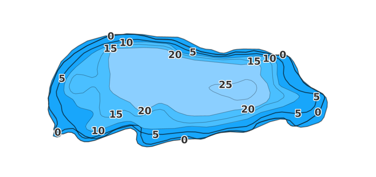Crystal Lake - Fishing Points