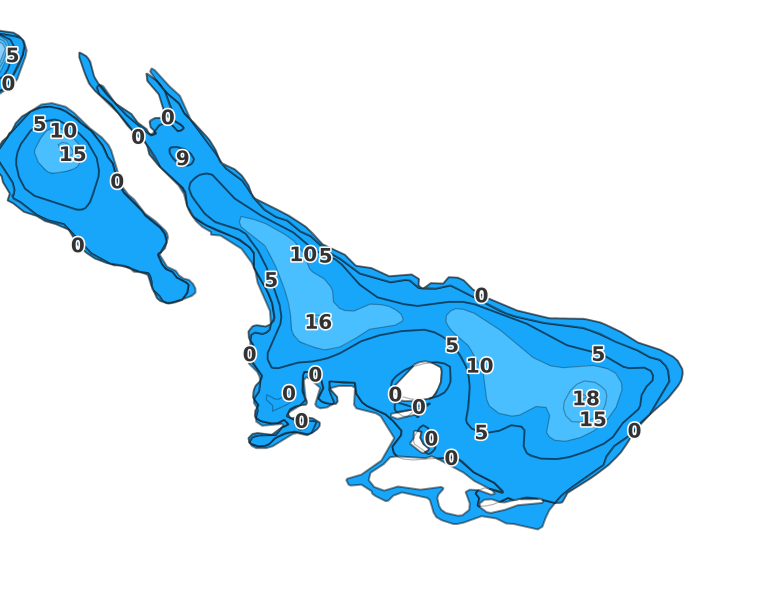 Grebe Lake - Fishing Points