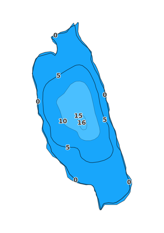 Harwood Lake - Fishing Points