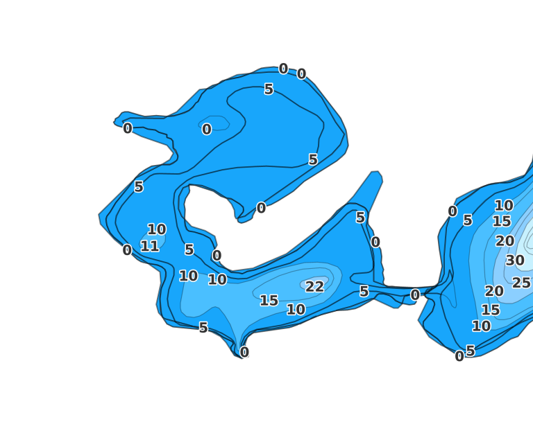 Horseshoe Lake - Fishing Points