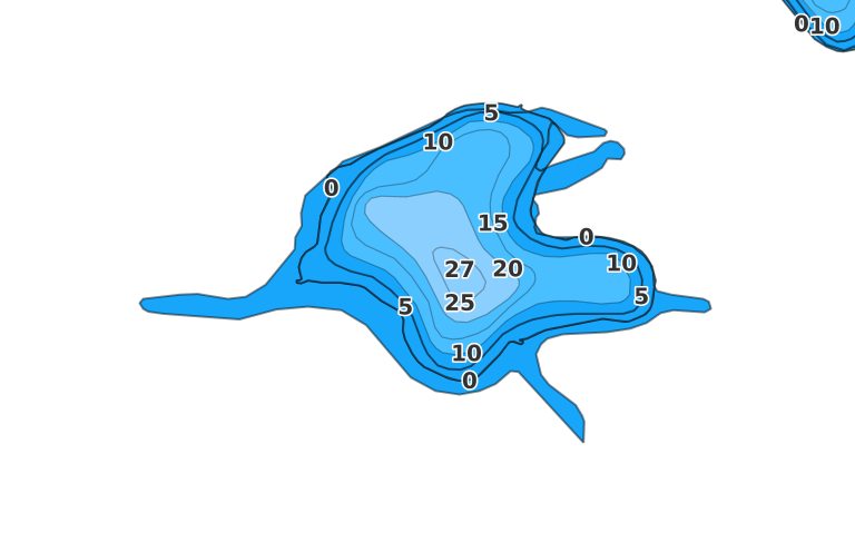 Lincoln Lake - Fishing Points