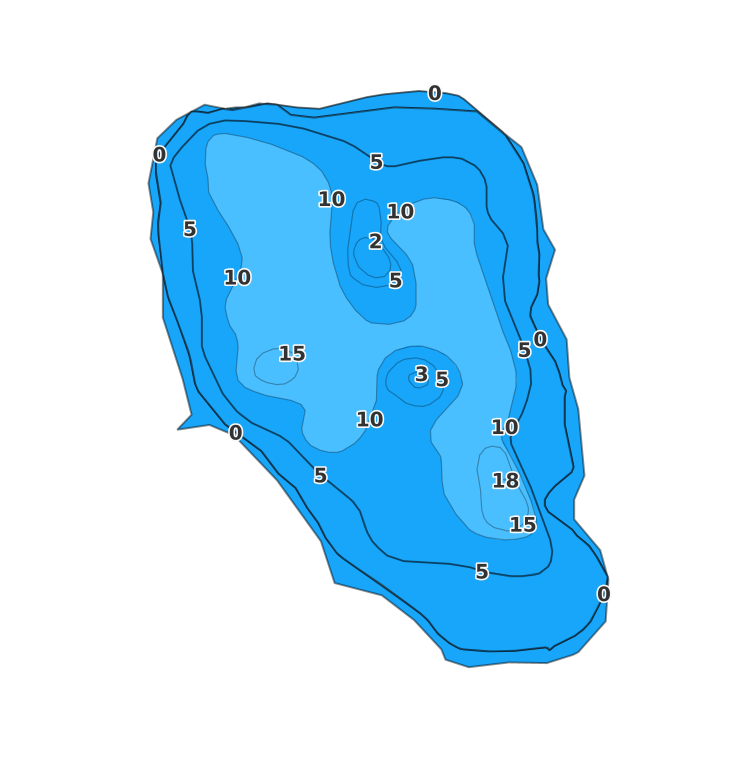 Little Torch Lake - Fishing Points