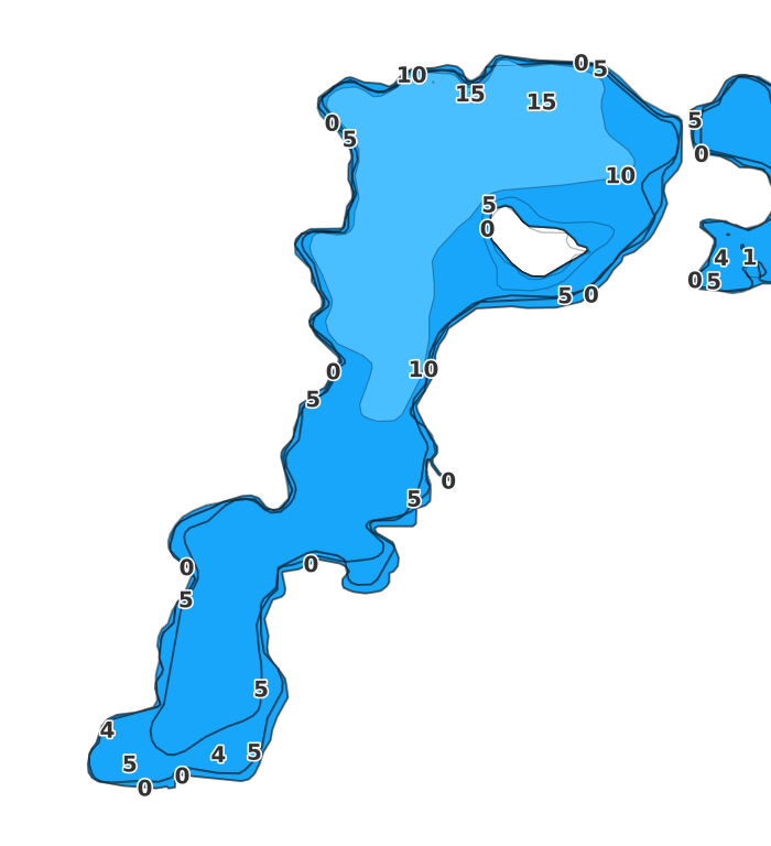 Maple Lake - Fishing Points