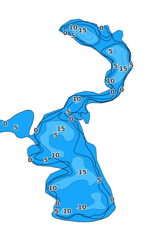 Mitchell Lake - Fishing Points