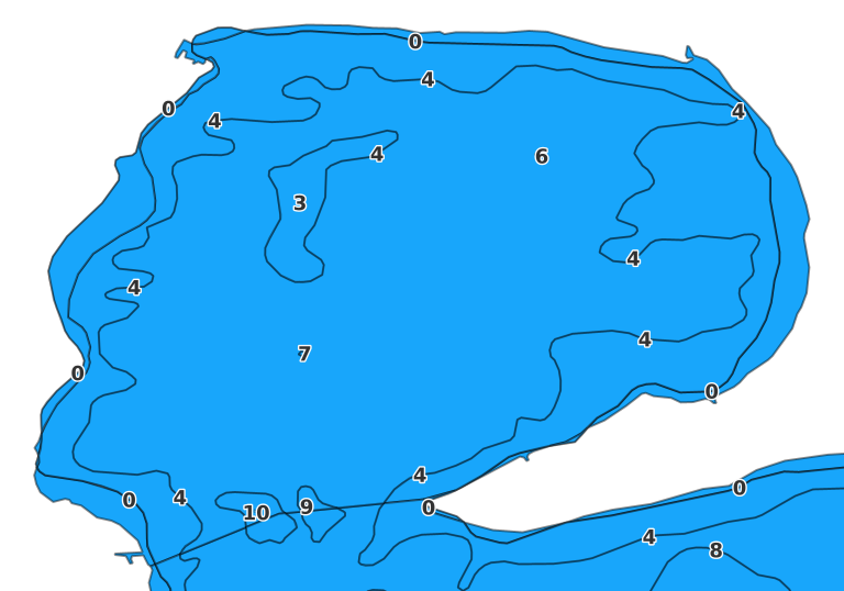 North Bay Houghton Lake - Fishing Points