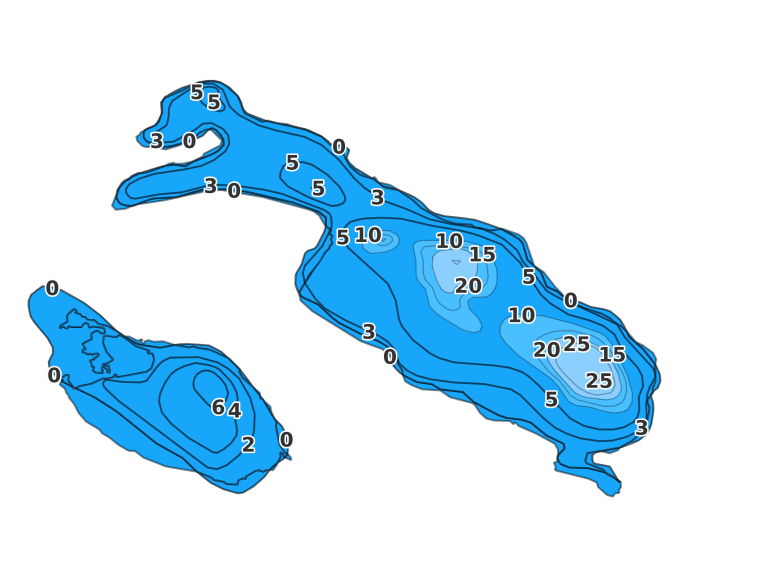Phipps Lake - Fishing Points