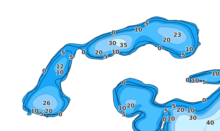 Saddlebag Lake - Fishing Points