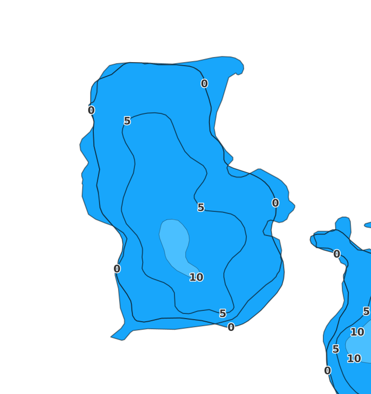 Stevens Lake - Fishing Points