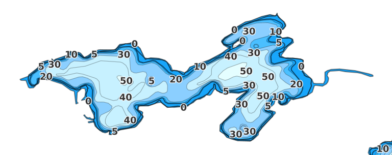Wabasis Lake - Fishing Points