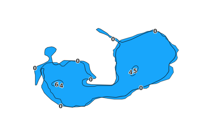 Waterbury Lake - Fishing Points